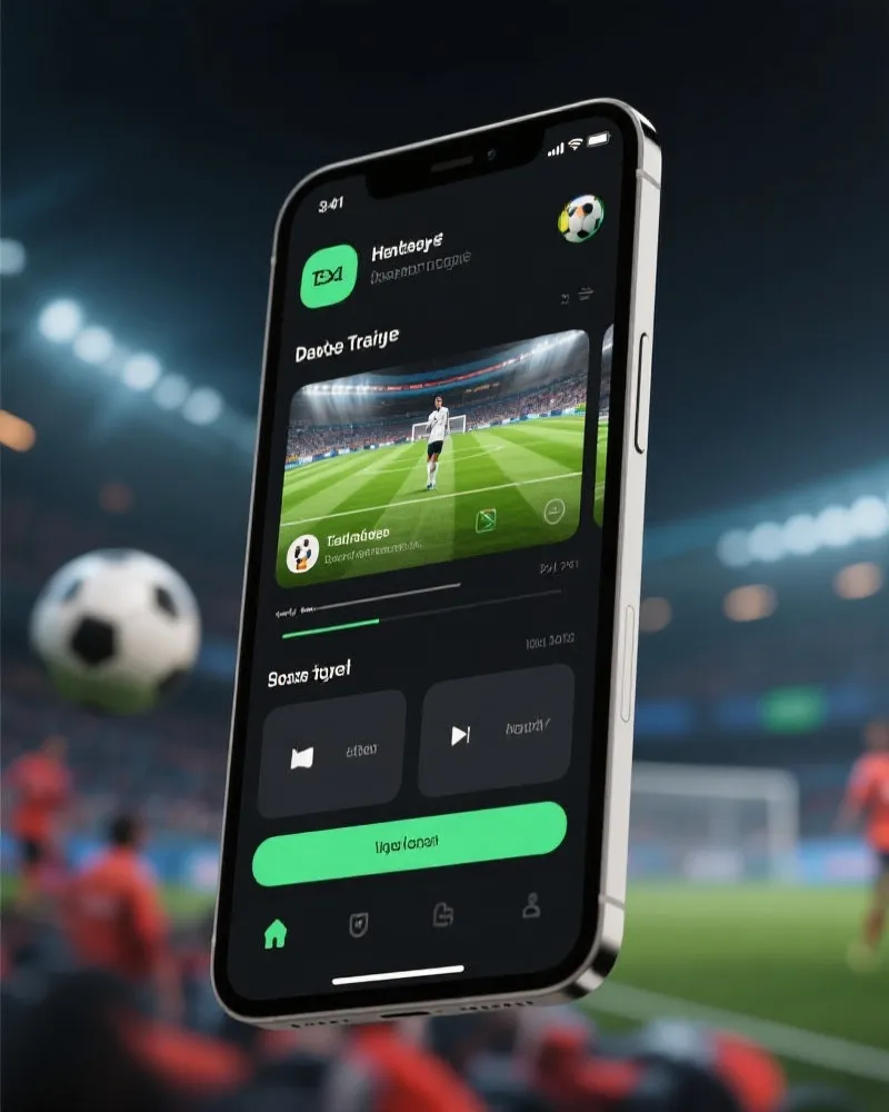意甲赛事直播 App 界面展示